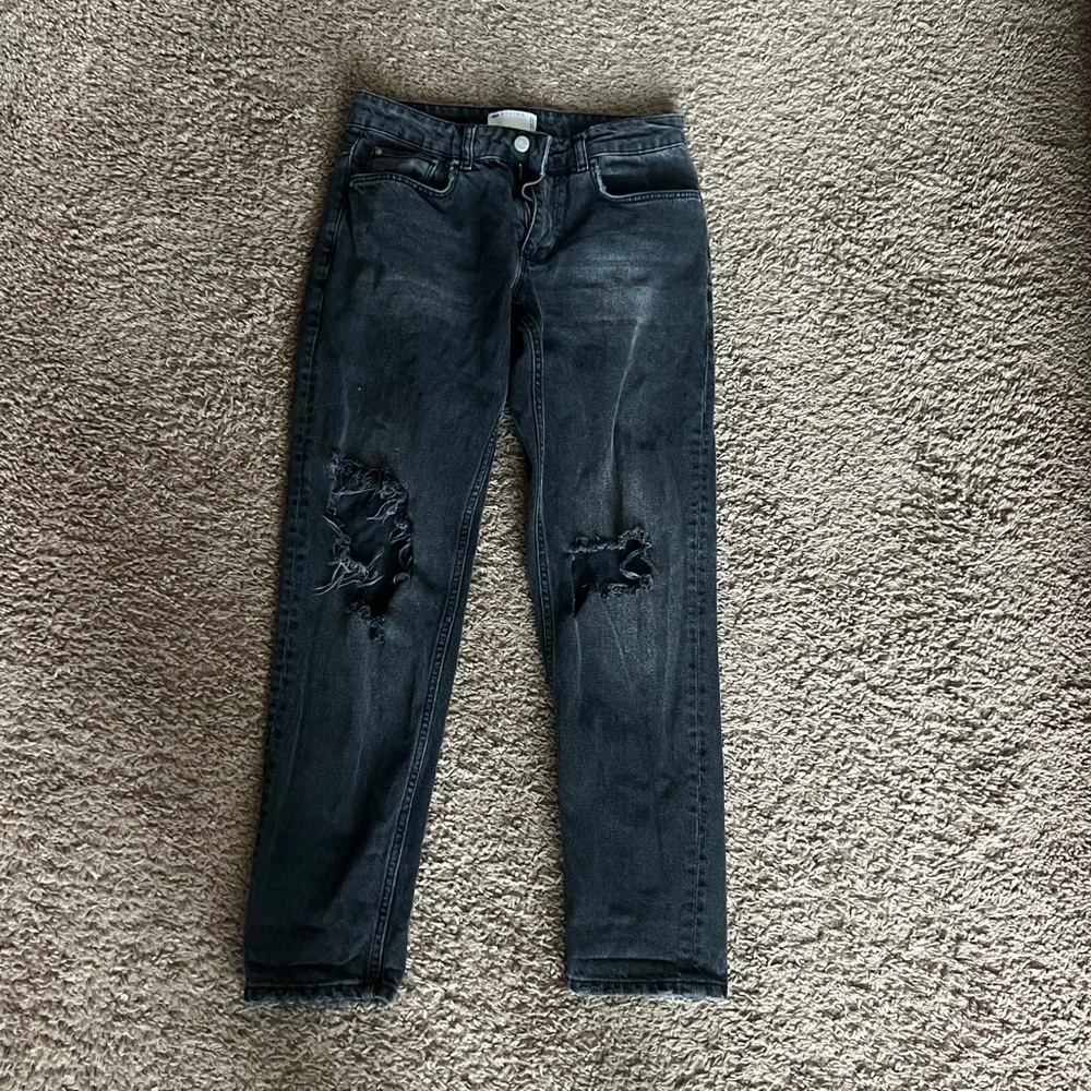 Black Distressed Jeans